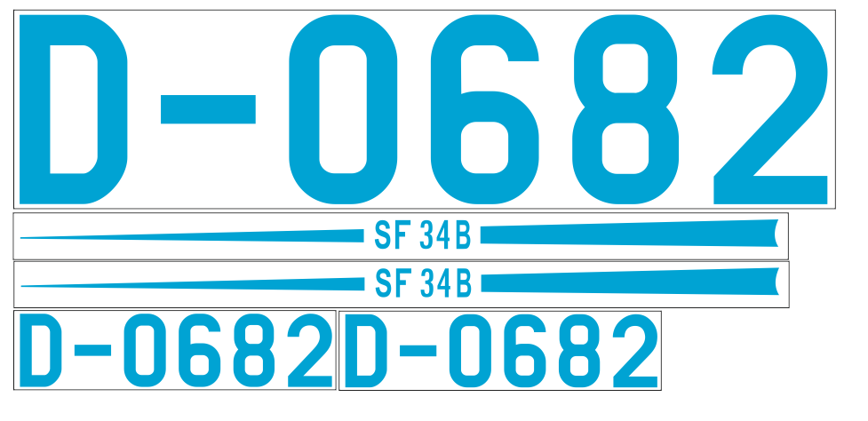 Dekor für SF 34 Delfin 465cm